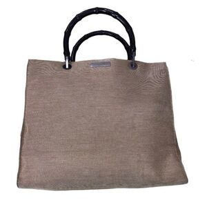 Tom Ford For Gucci Bamboo Canvas Vintage Bag